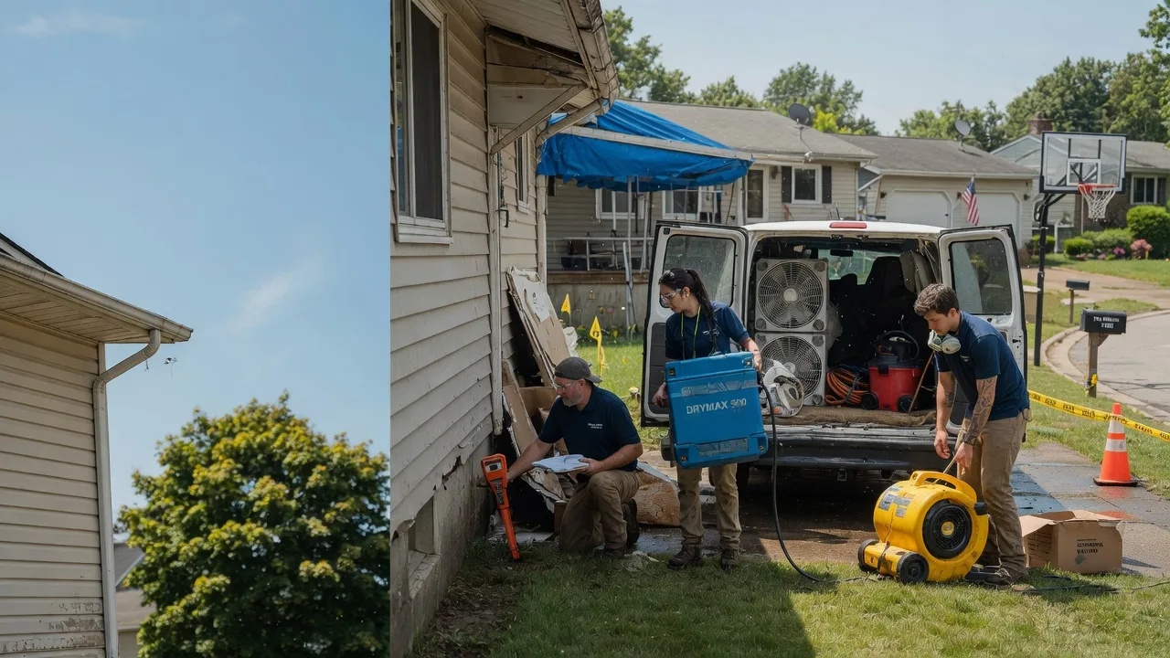 Ceiling Leak Cleanup in Williston Park, NY near me